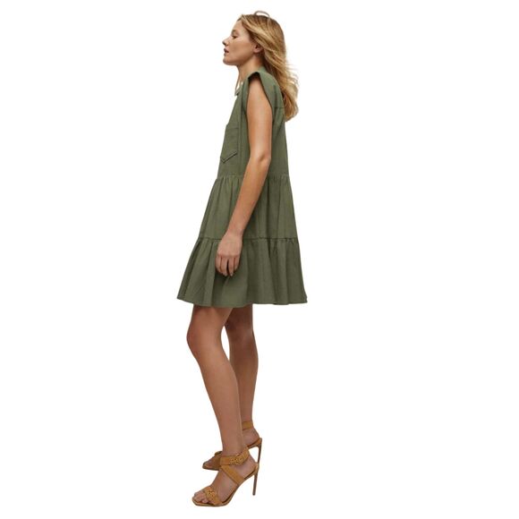 Veronica Beard NWOT Trisha Dress in Stone Army - Picture 3 of 11